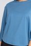 Solid Oversized 3/4 Sleeve Blouse - 3