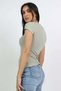 Solid Fitted Short-Sleeve Top - 3