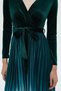 Solid Ruffled Midi Dress - 7