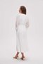 Long-sleeve plain midi dress - 7