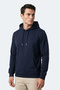 Kevro I Men's Hooded Navy Blue Sweatshirt