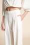 Long plain wide-cut trousers - 5