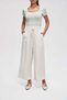 Solid Wide-Leg Pants - 2
