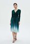 Solid Ruffled Midi Dress - 4