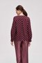 Women's Patterned Long-Sleeve Blouse - 6