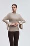 Plain High Collar Long Sleeve Top - 4