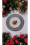 Enamel Set of 5 Custard Food Breakfast - Plate Patterned Bowl, Pit Plate, Salad Plate, Chips Plate - 2