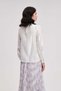 Lace Patterned Blouse with Long Sleeves - 7