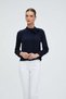 Solid Blouse with Neck Tie Long Sleeve - 2
