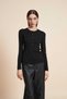 Long Sleeve Solid Blouse with Front Buttons - 4