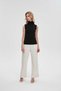 Solid High-Neck Top - 4