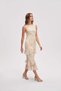 Sleeveless patterned midi dress - 5