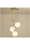 LUSTER White Globe Copper Body E27 x 3