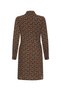 Men's Multi Color Patterned Long Sleeve Mini Shirt Dress - 6