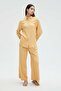 Women's Solid Button-Up Long Sleeve Blouse - 4