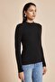 Solid Ribbed Long-Sleeve Top - 4