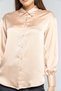 Solid Button-Up Long Sleeve Shirt - 2