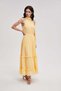 Sleeveless plain wide long dress - 5