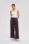 Wide Leg Solid Trousers - 3