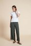 Solid Knitted Half-Sleeve Top - 4