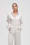 Solid Buttoned Long-Sleeve Top