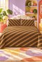 Double Geometric Printed Pique - 200x220 Cm - 3