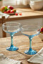 Marseille Set of 4 Cup Ice Cream Bowls Blue-Turquoise 270 Cc - 6