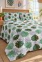 Leaf Patterned Bedspread 200X220 Double Pique Set