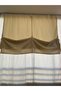 Olivia Home Rope Tension Adjustable Height Cream Balcony Curtain Thick Fabric - 9