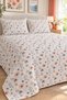 Floral Patterned Bedspread 200X220 Double Pique Set