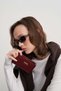 Aster Soft Textured Women's Wallet Claret Red - 5
