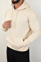Unisex Standard Cut 3 Thread Ribbed Hooded Cotton Sweatshirt with Fleece Inside - 2