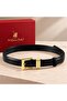 Williampolo Genuine Leather Gold Buckle Women's Belt - 3