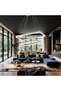 LED Pendant Chandelier with 2 White Rectangular Elements LT108 500W Equivalent - 2