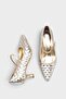 Gerta Hand Knitted Pointed Toe Mary Jane Shoes - 3