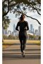 Black Crew Neck Slim Fit Cotton Basic Blouse Oversized Sports Tshirt Hzlrbnbis33Stshirt - 3
