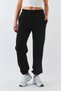 Oversize Unisex Sweatpants Black – 3-Thread Ribbed, Elasticated Waistband, Pockets, Modern Relaxed Fit - 5