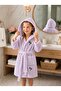 Children's Bathrobe Hooded Embroidered Cotton Soft Textured