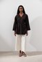 Linen Cruvaze Closure Kimono Aci Brown - 2