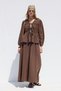 Wide Cut Muslin Skirt Brown - 6