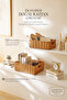 2-Piece Washable Beige Pp Rattan Closet Laundry Children's Room Toy Organizer Storage Basket Organizer 33X23X11/ 39X29X13