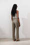 Linen Barrel Pants Khaki - 5