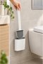 White Color Silicone Bathroom Toilet Toilet Cleaning Brush and Holder WC Toilet Brush - 3
