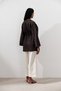 Linen Cruvaze Closure Kimono Aci Brown - 8