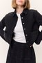 Short Denim Shirt Jacket Black - 3