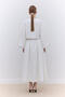 Pearl-Embellished Evening Dress Bluz Ecru - 4
