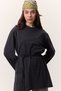 Oversize Tshirt with Binding Detail Anthracite