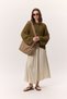 Crush Saten Skirt Beige - 2