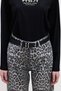 Basic Square Buckle Leather Belt Black - 3