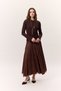 Lace Wide Skirt Brown - 5